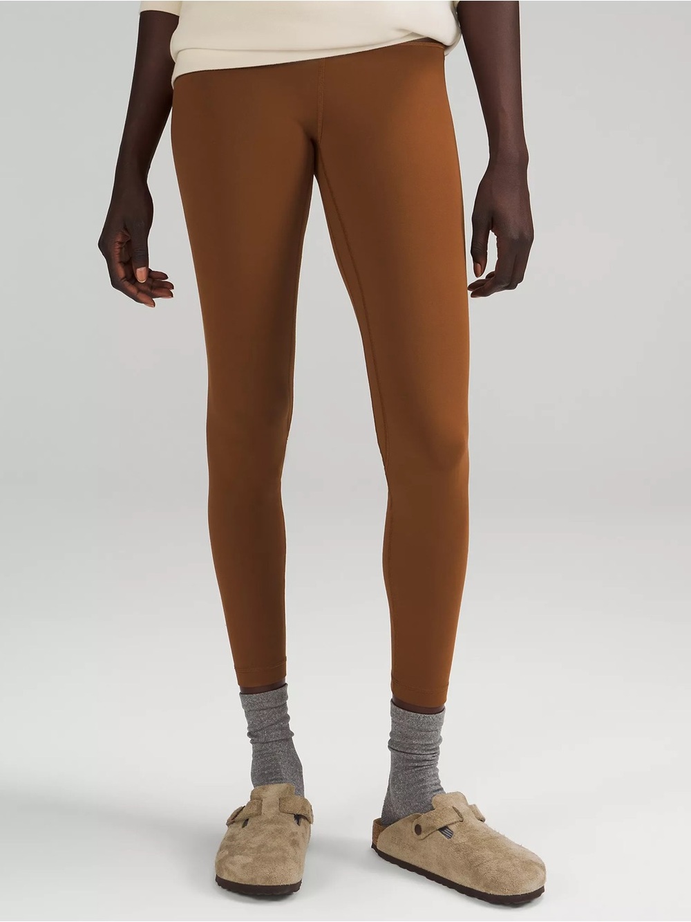 Lululemon Align High Rise Crop Leggings 23” Roasted Brown Size 6